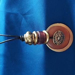 Mixed media necklace